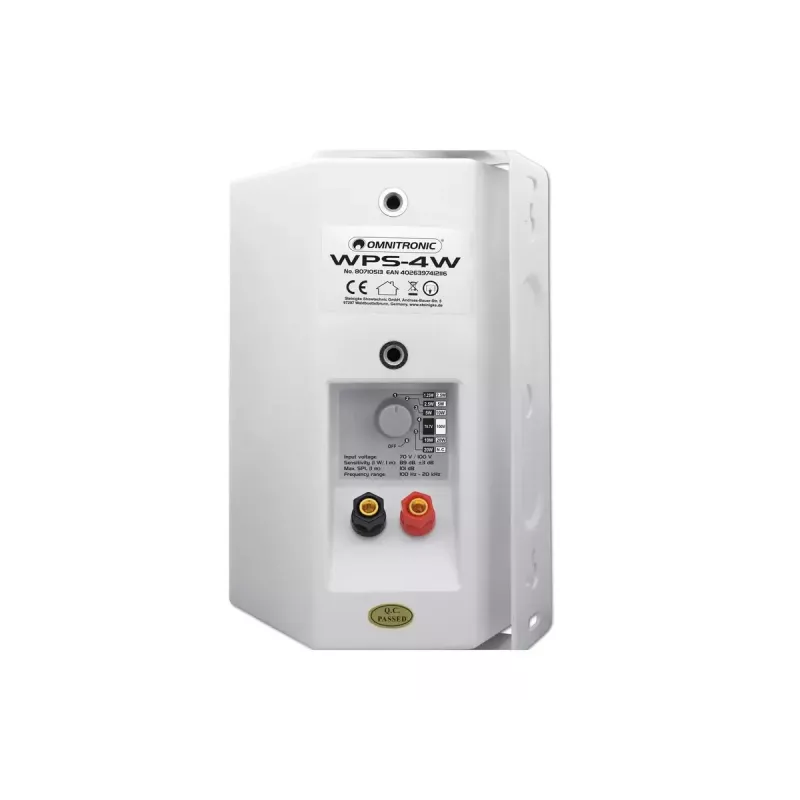 2-way loudspeaker Omnitronic 80710513 White Wired 20 W