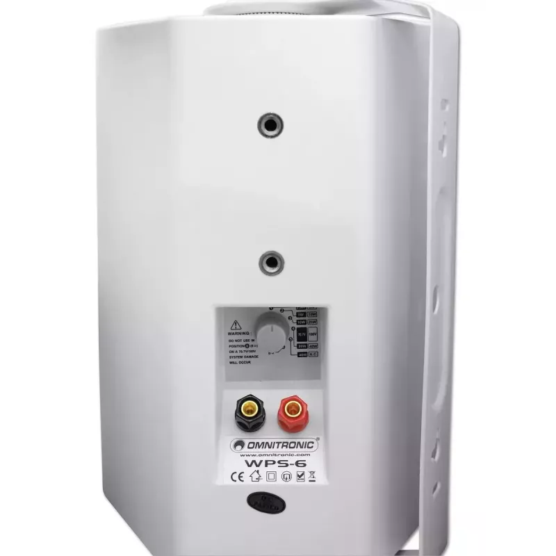 2-way loudspeaker Omnitronic 80710533 White Wired 40 W