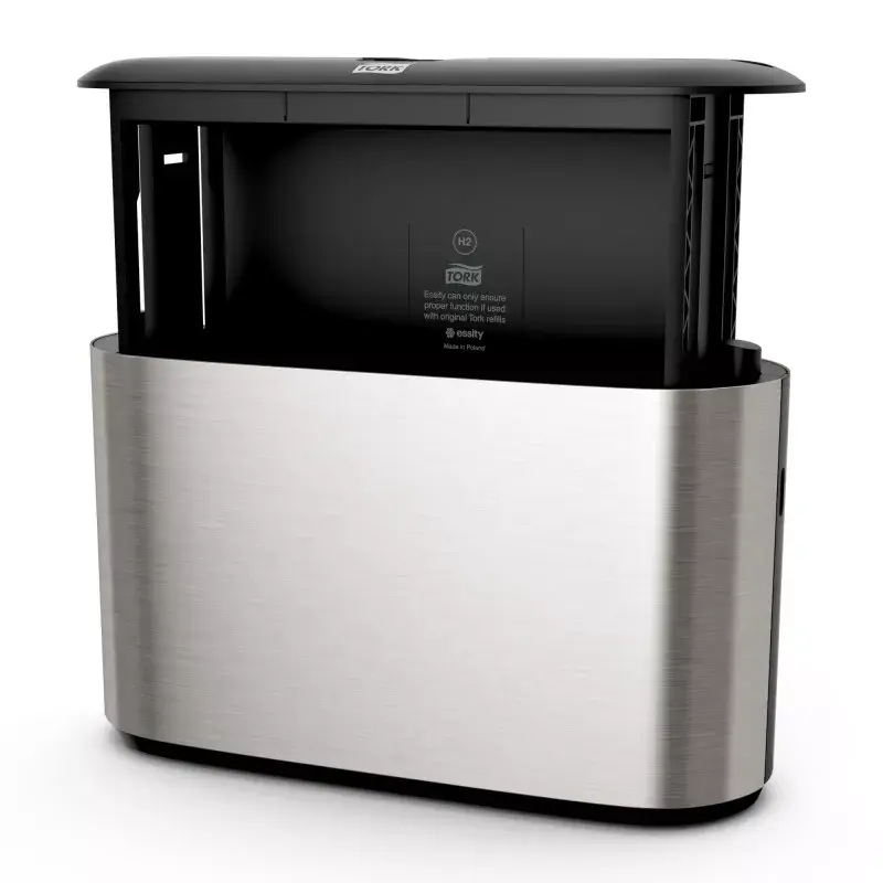 Paper towel dispenser Staples Tork 460005, stainless steel, W323×D116×H218 mm