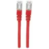 Intellinet Network Patch Cable, Cat7 Cable/Cat6A Plugs, 0.25m, Red, Copper, S/FTP, LSOH / LSZH, PVC, RJ45, Gold Plated Contacts, Snagless, Booted, Lifetime Warranty