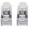 Intellinet Network Patch Cable, Cat7 Cable/Cat6A Plugs, 0.5m, Grey, Copper, S/FTP, LSOH / LSZH, PVC, RJ45, Gold Plated Contacts, Snagless, Booted, Lifetime Warranty