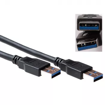 USB Cable ACT USB 3.0 A male - USB A male 0.50 m