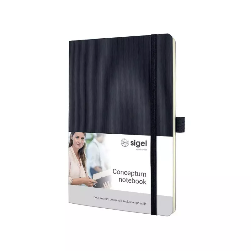 Writing Notebook Sigel CO309 A5 194 Sheets Black
