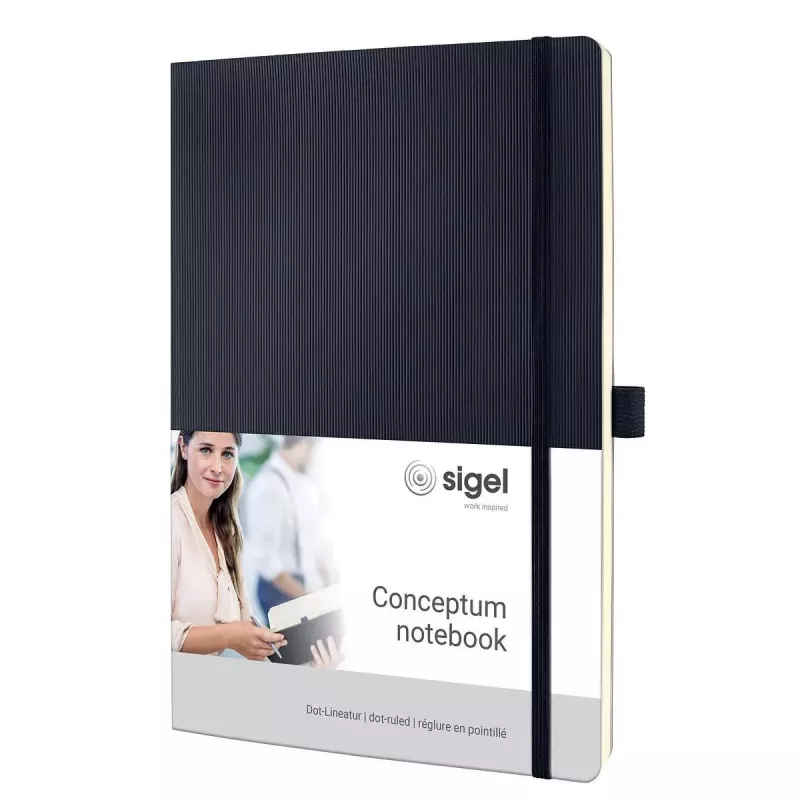 Writing Notebook Sigel CO308 A4 194 Sheets Black