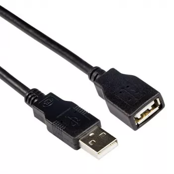 USB 2.0 A male - USB A female black 3.00 m ACT SB0036