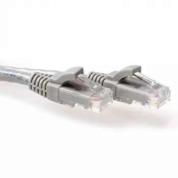 ACT Grey 4 meter U/UTP CAT6 patch cable snagless with RJ45 connectors
