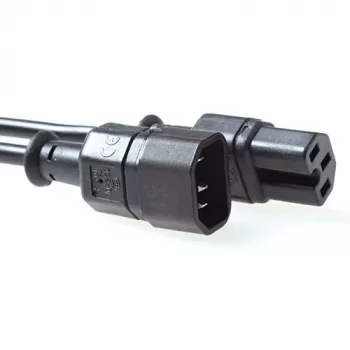 Power Cable ACT Powercord C14 - C15 black 0.6 m