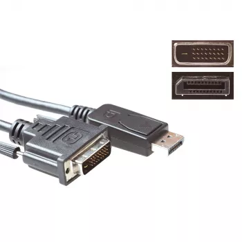 ACT Conversion cable DisplayPort male to DVI male 3,00 m