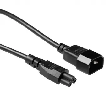 ACT Powercord C14 - C5 black 2 m