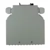 ACT DIN rail fiber optic terminal box unloaded, 12 ports, Fiber, Ivory, 130 mm, 130 mm, 45.3 mm, Box