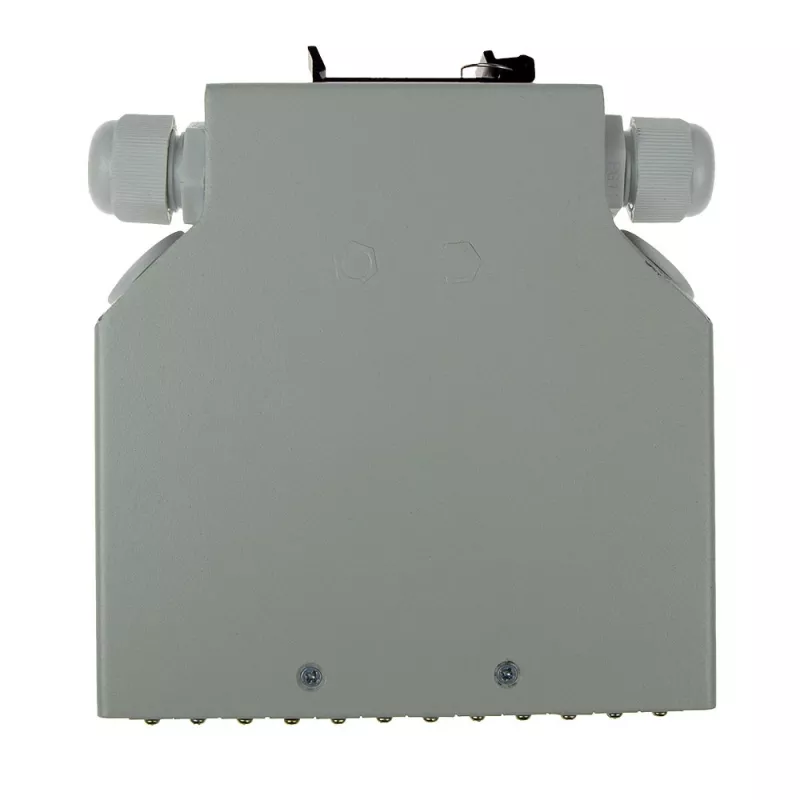 ACT DIN rail fiber optic terminal box unloaded, 12 ports, Fiber, Ivory, 130 mm, 130 mm, 45.3 mm, Box