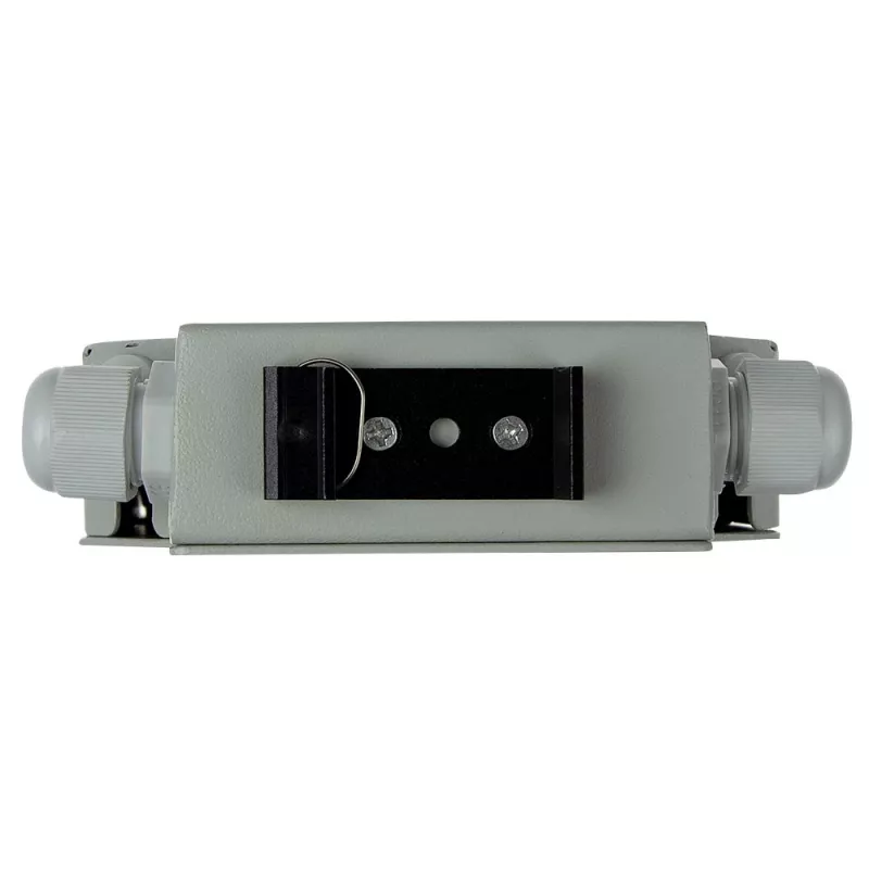 ACT DIN rail fiber optic terminal box unloaded, 12 ports, Fiber, Ivory, 130 mm, 130 mm, 45.3 mm, Box