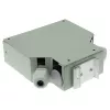 ACT DIN rail fiber optic terminal box unloaded, 12 ports, Fiber, Ivory, 130 mm, 130 mm, 45.3 mm, Box