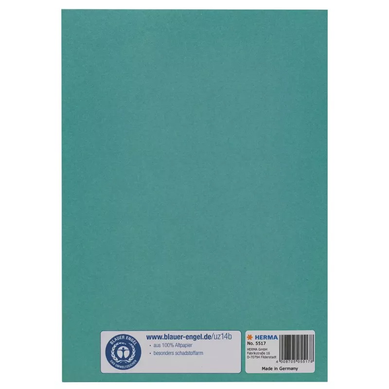 Magazine/Book Cover HERMA 5517 Turquoise