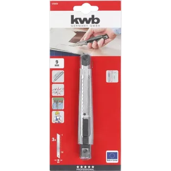 Utility knife KWB 015609 Snap-off blade knife 145 mm length 9 mm width