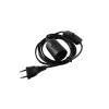 Power cable Eurolite 51100666 Black 1.7 m H05VV-F 230 V