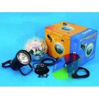 Mirror ball set 20cm Eurolite Multicolour 30W 230V
