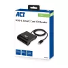 ACT External USB-C Smartcard eID Card Reader, black