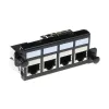 ACT Adapterplate for 4 x keystone FTP, Adapter, Black, 1 pc(s)