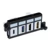 ACT Adapterplate for 4 x keystone FTP, Adapter, Black, 1 pc(s)