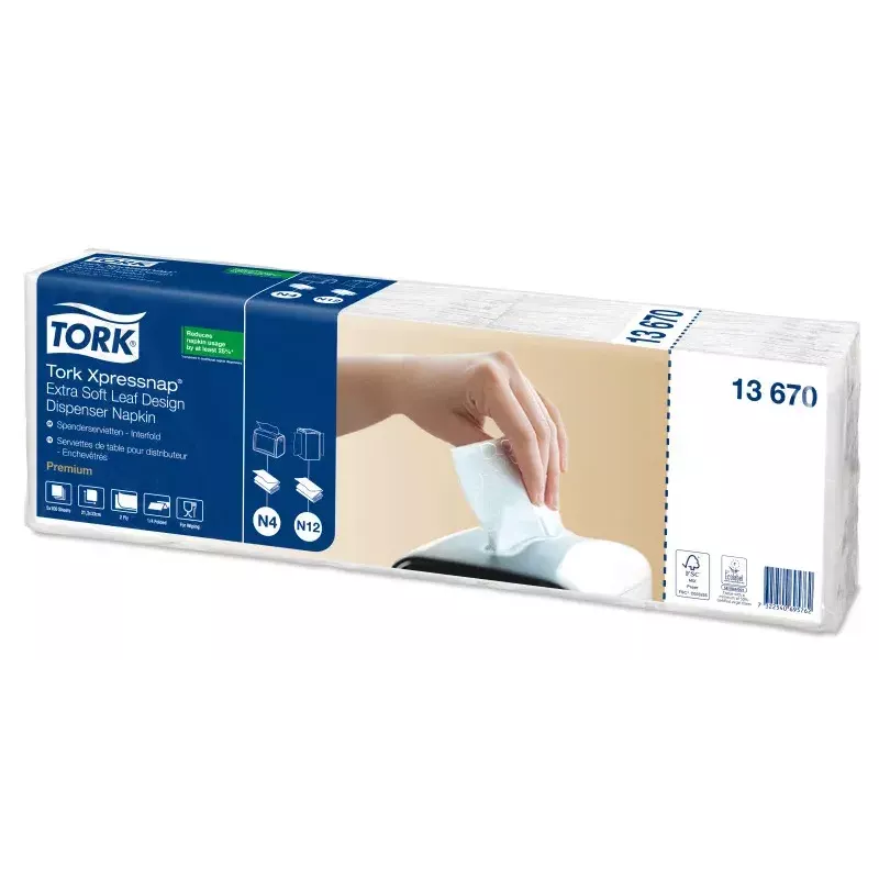 Paper Napkins Tork 13670 White 500 pc(s)