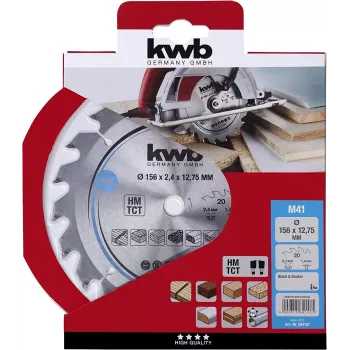 Circular Saw Blade KWB 584157 18.4 cm for Chipboard Hardwood Plastic Softwood