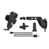 Hama FC10 Motion Smartphone Black, Metallic Cigar lighter Wireless charging Fast charging Auto