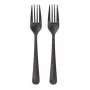 Disposable Fork Papstar 96526 Polypropylene 200 pcs Black 190 mm