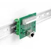 DeLOCK RJ50 female to Terminal Block with push-button for DIN rail angled
