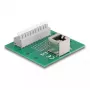 DeLOCK RJ50 female to Terminal Block with push-button for DIN rail angled