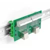 DeLOCK RJ50 2 x female to 2 x Terminal Block with push-button for DIN rail