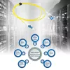 ACT 1 meter Singlemode 9/125 OS2 Polarity Twist uniboot duplex fiber patch cable with CS - LC connectors