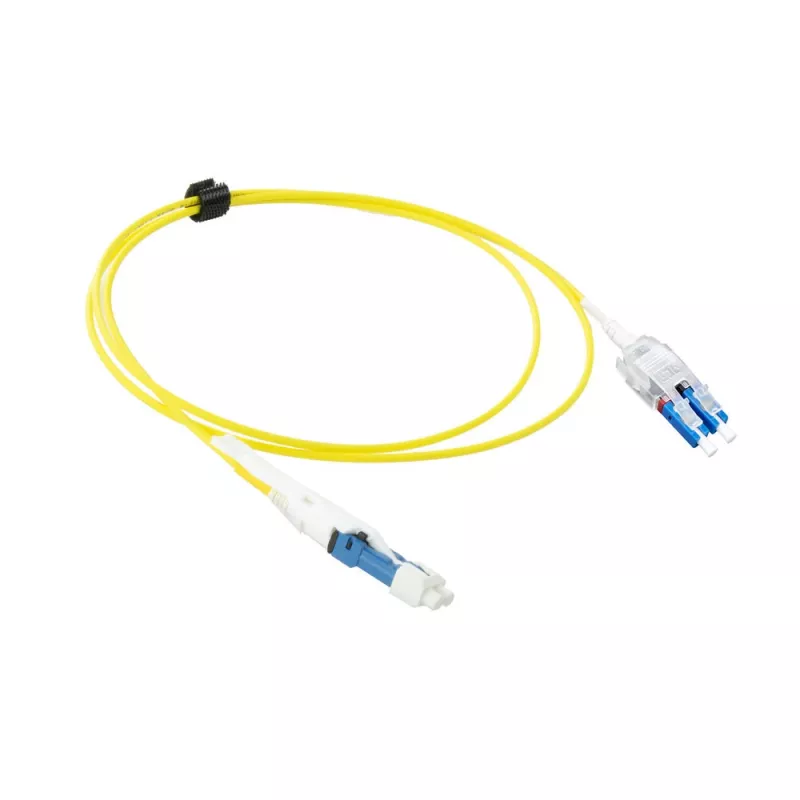 ACT 2 meters Singlemode 9/125 OS2 Polarity Twist uniboot duplex fiber patch cable with CS - LC connectors