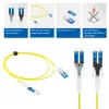ACT 2 meters Singlemode 9/125 OS2 Polarity Twist uniboot duplex fiber patch cable with CS - LC connectors