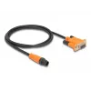 DeLOCK M12 CAN Bus Cable A-coded 5 pin male to D-Sub 9 female 1 m