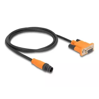 DeLOCK M12 CAN Bus Cable A-coded 5 pin male to D-Sub 9 female 1 m