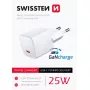 SWISSTEN Mini Travel Charger GaN 25W PD USB-C fast charger for phones and tablets