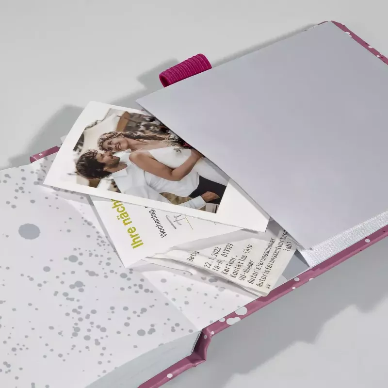 Sigel Jolie Beauty Pink Happiness JN338 Notebook, A6+, Dot-grid, Hardcover