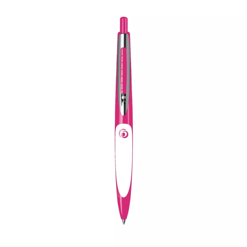 Clip-on retractable ballpoint pen Herlitz my.pen Pink White Blue