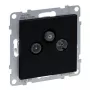 Legrand 765369 socket-outlet TV + SAT Black