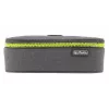 Pencil Case Herlitz beatBox ABC Polyester Grey Yellow 225x120x70mm