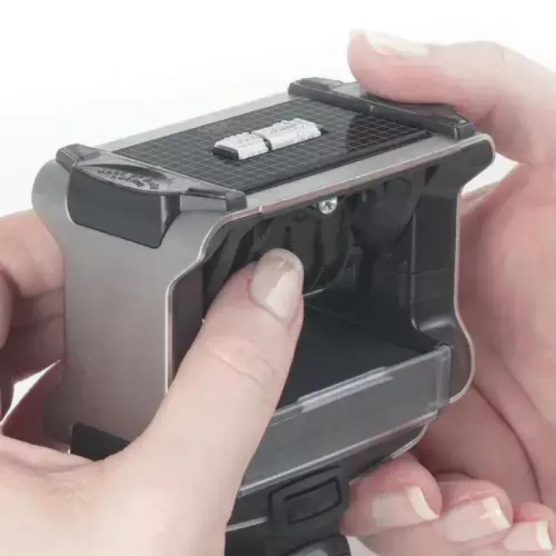 Self-inking Text/Date Stamp Trodat 5117 — imprint 4 x 46 mm, size 89×52×160 mm