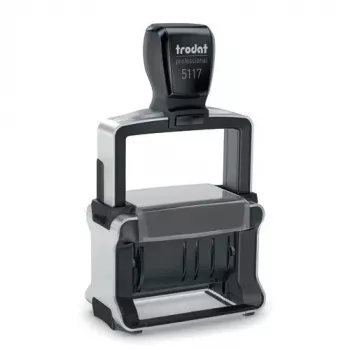 Self-inking Text/Date Stamp Trodat 5117 — imprint 4 x 46 mm, size 89×52×160 mm