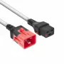 ACT Powercord C19 IEC Lock - C20 IEC Lock Dual Locking white 1 m, PC3635