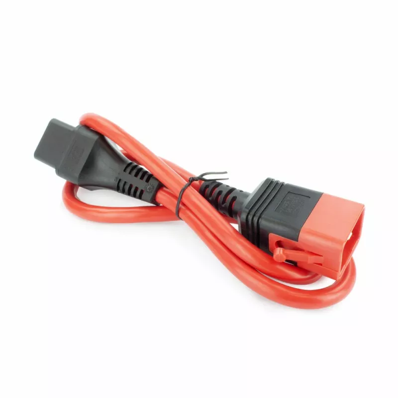 ACT Powercord C19 IEC Lock - C20 IEC Lock Dual Locking red 1 m, PC3633
