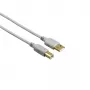 Hama 00200903 USB cable USB 2.0 1.5 m USB A USB B Grey