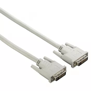 Hama 00200931 DVI cable 1.5 m DVI-D Grey