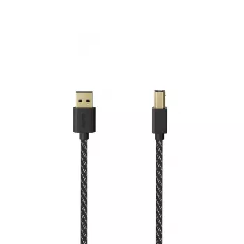 Hama 00201001 USB cable USB 2.0 1.5 m USB A USB B Black, Silver