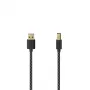 Hama 00201001 USB cable USB 2.0 1.5 m USB A USB B Black, Silver