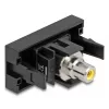 DeLOCK Easy 45 socket-outlet RCA Black Yellow Female Female